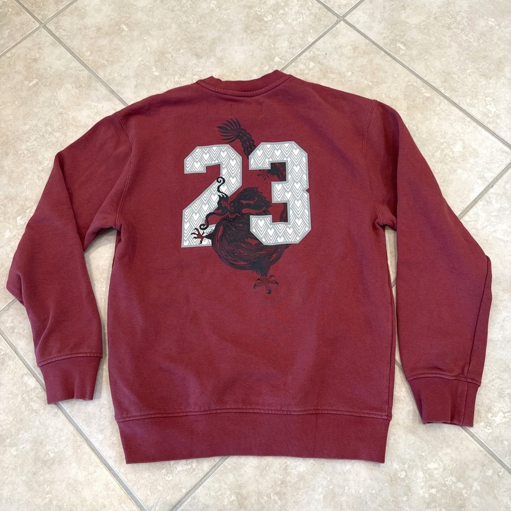 Jordan Chinese Lunar New Year Men's Fleece Crew-Neck Sweatshirt S Streetwear